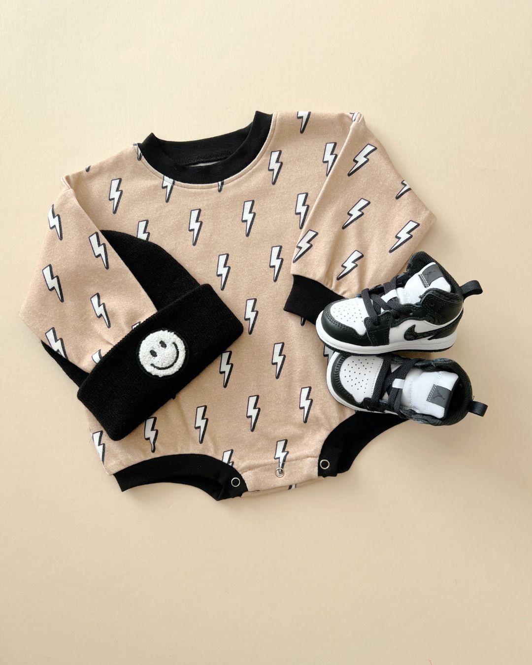 Baby Boy Lightning Bolt Bubble Romper | Lightning Bolt