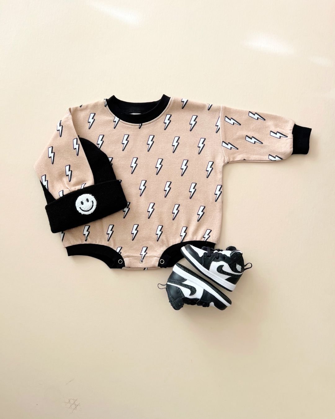 Baby Boy Lightning Bolt Bubble Romper | Lightning Bolt
