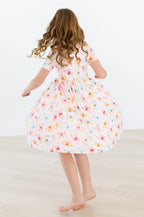 Butterfly Kisses S/S Pocket Twirl Dress - Blissfully Lavender BoutiqueMila & Rose ®