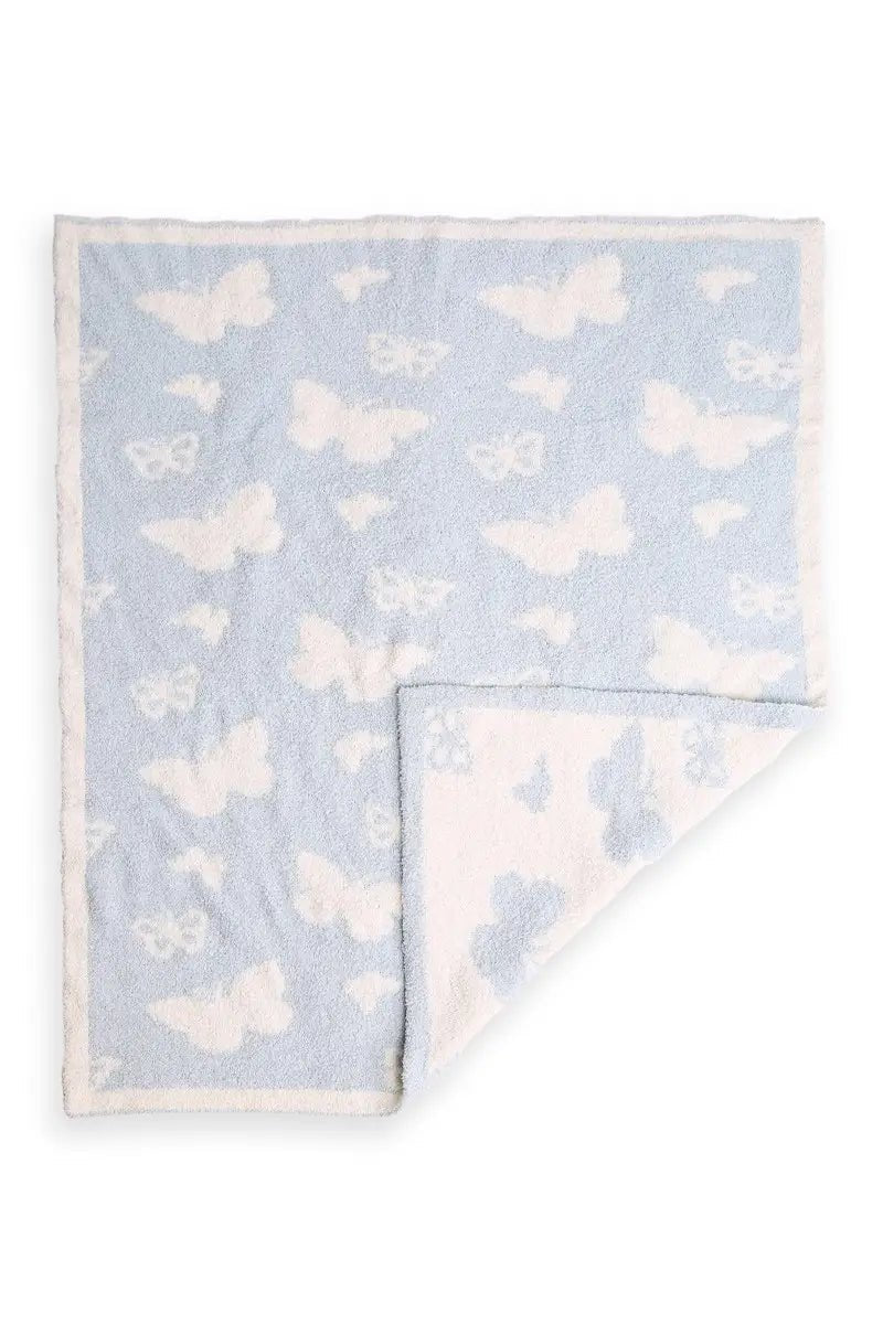 Butterfly Luxe Soft Throw Baby Blanket - Blissfully Lavender BoutiqueFashion City
