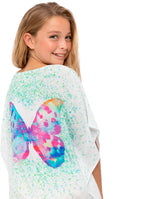 Butterfly Mint Splash Swim Cover Up