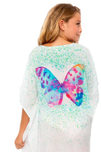 Butterfly Mint Splash Swim Cover Up
