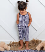 Charcoal Checks Jumpsuit - Blissfully Lavender BoutiqueBestaroo