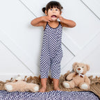 Charcoal Checks Jumpsuit - Blissfully Lavender BoutiqueBestaroo