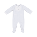 CHARLES | Boys Blue Velour All-in-One