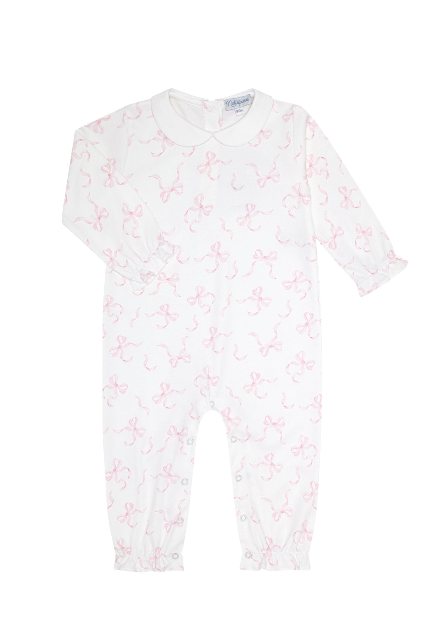 Charming Bows Print Romper long sleeve - Blissfully Lavender BoutiqueNella Pima