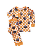 Checkered Pumpkin Bamboo Two Piece Set