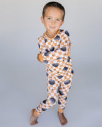 Checkered Pumpkin Bamboo Two Piece Set
