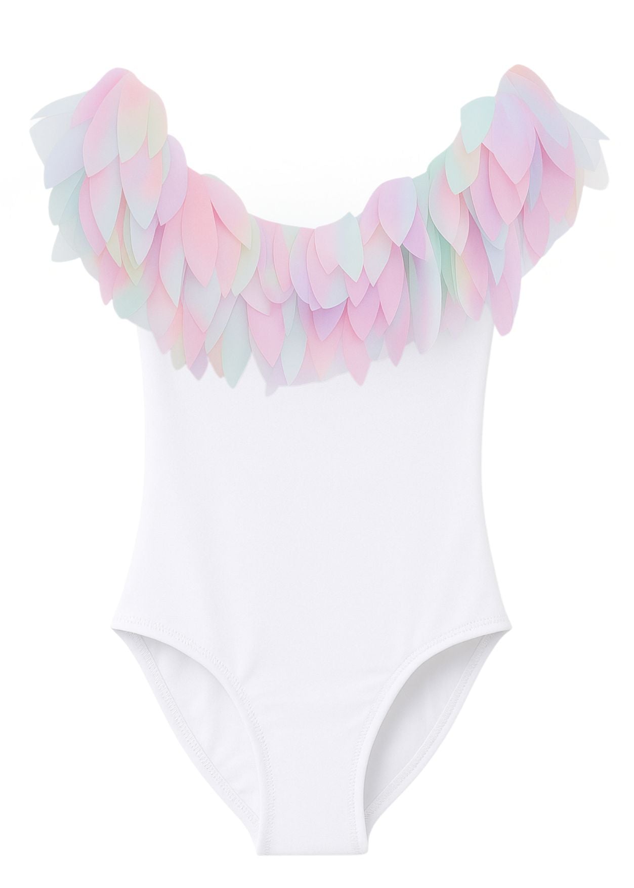 White Unicorn Petals Swimsuit