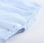 Baby Boy Seersucker Bubble Romper