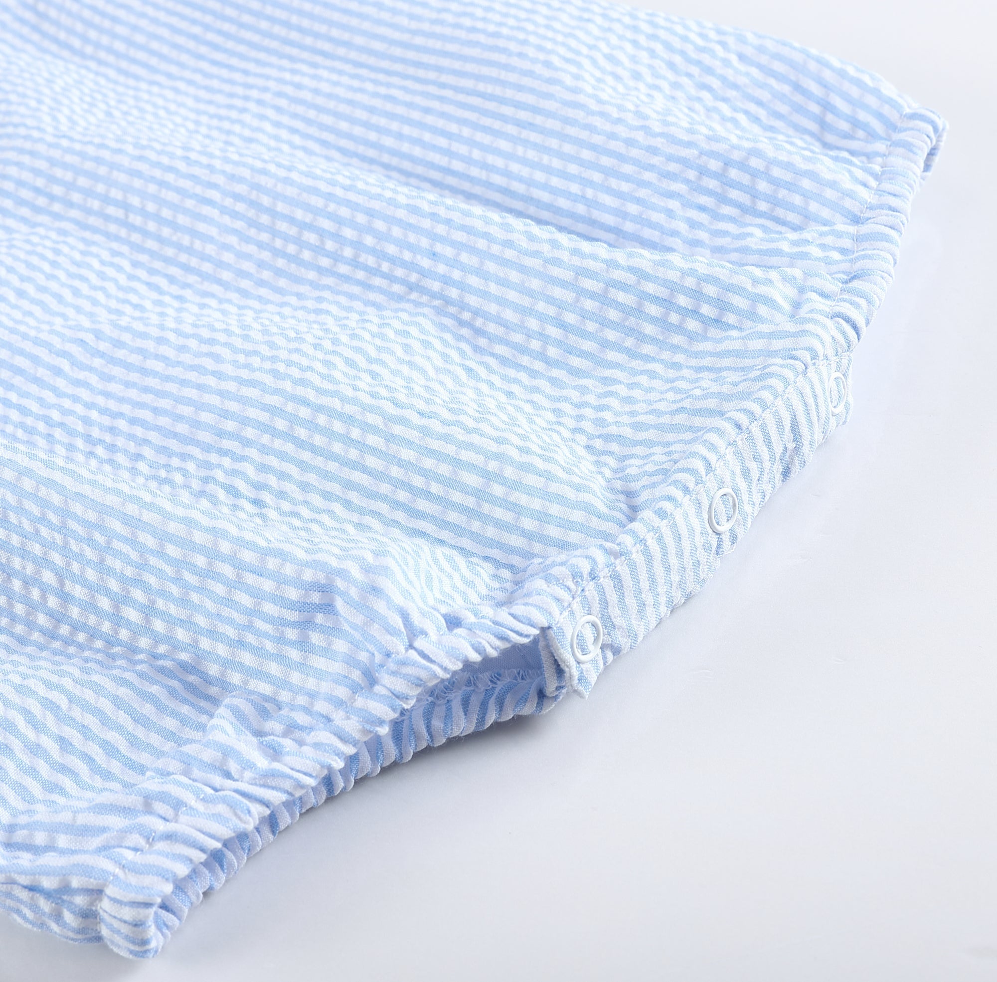 Baby Boy Seersucker Bubble Romper