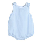 Baby Boy Seersucker Bubble Romper