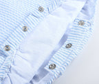 Baby Boy Seersucker Bubble Romper