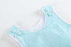Classic Turquoise Seersucker Basic Bubble Romper