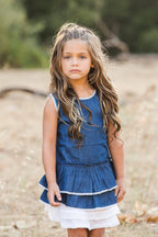 Clementina Denim Dress - Blissfully Lavender BoutiqueGuadalupe Design