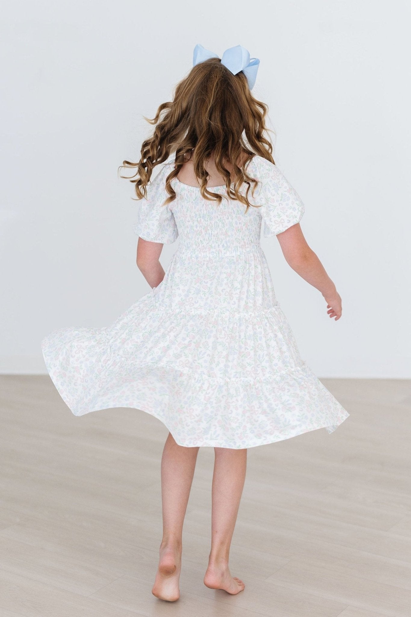 Cloud 9 Smocked Ruffle Dress - Blissfully Lavender BoutiqueMila & Rose ®