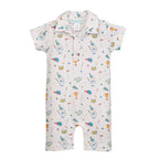 Collared Romper - Little Links - Blissfully Lavender BoutiqueFeather Baby