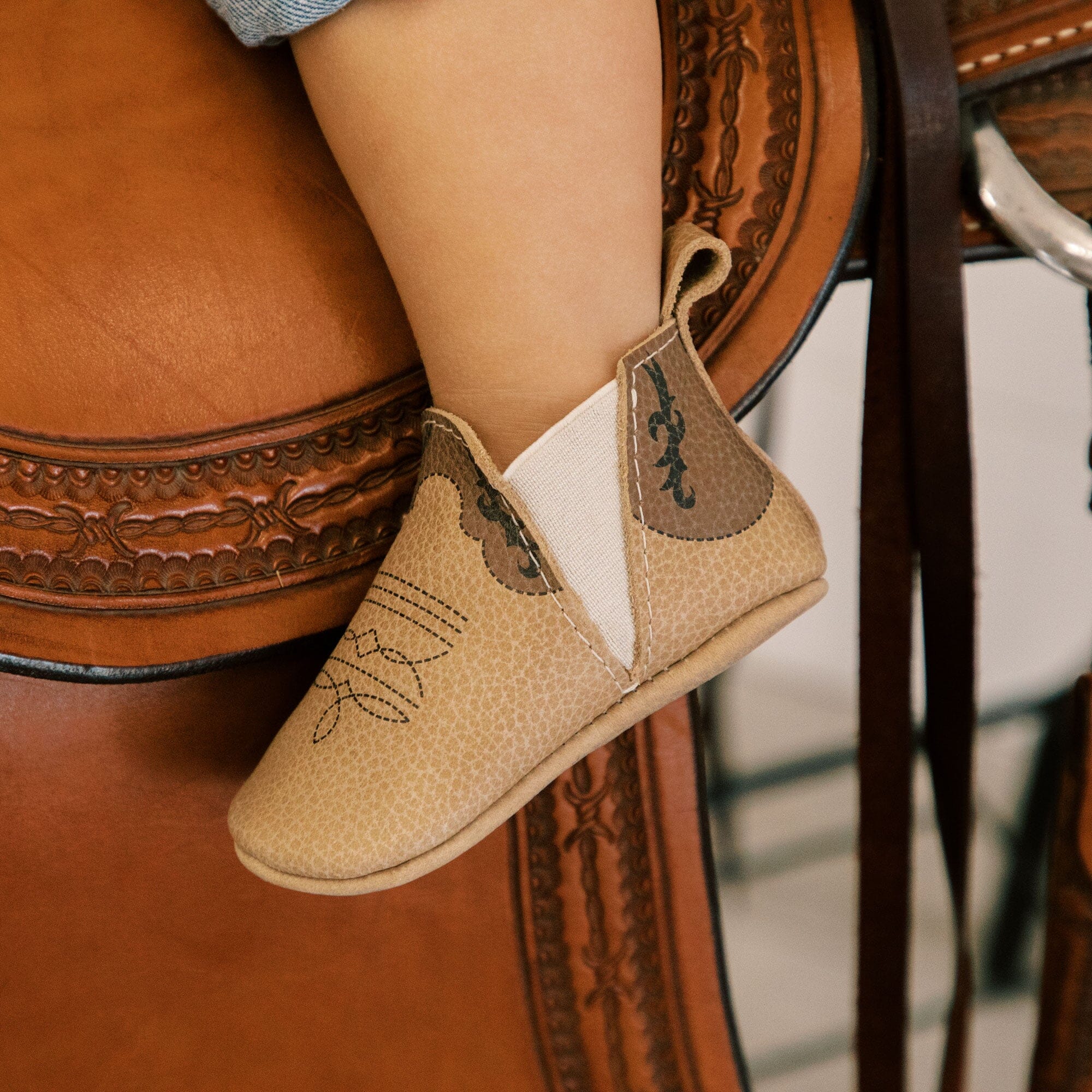 Cowboy Chelsea Boot Baby Shoe - Blissfully Lavender BoutiqueFreshly Picked