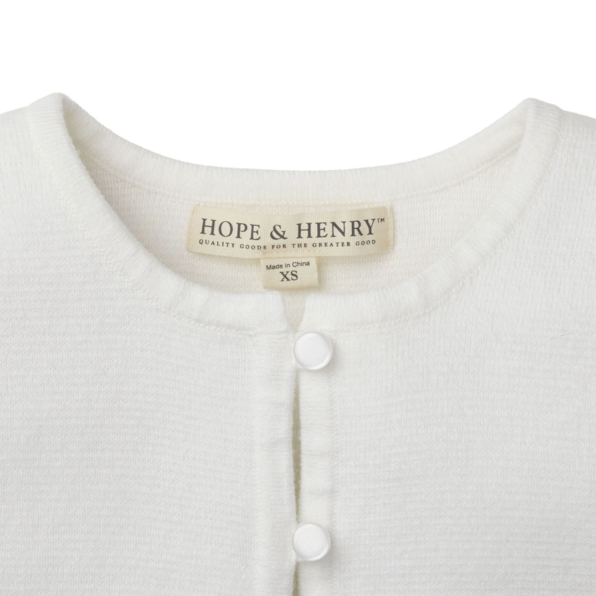 Girls Cropped Curved Hem Cardigan