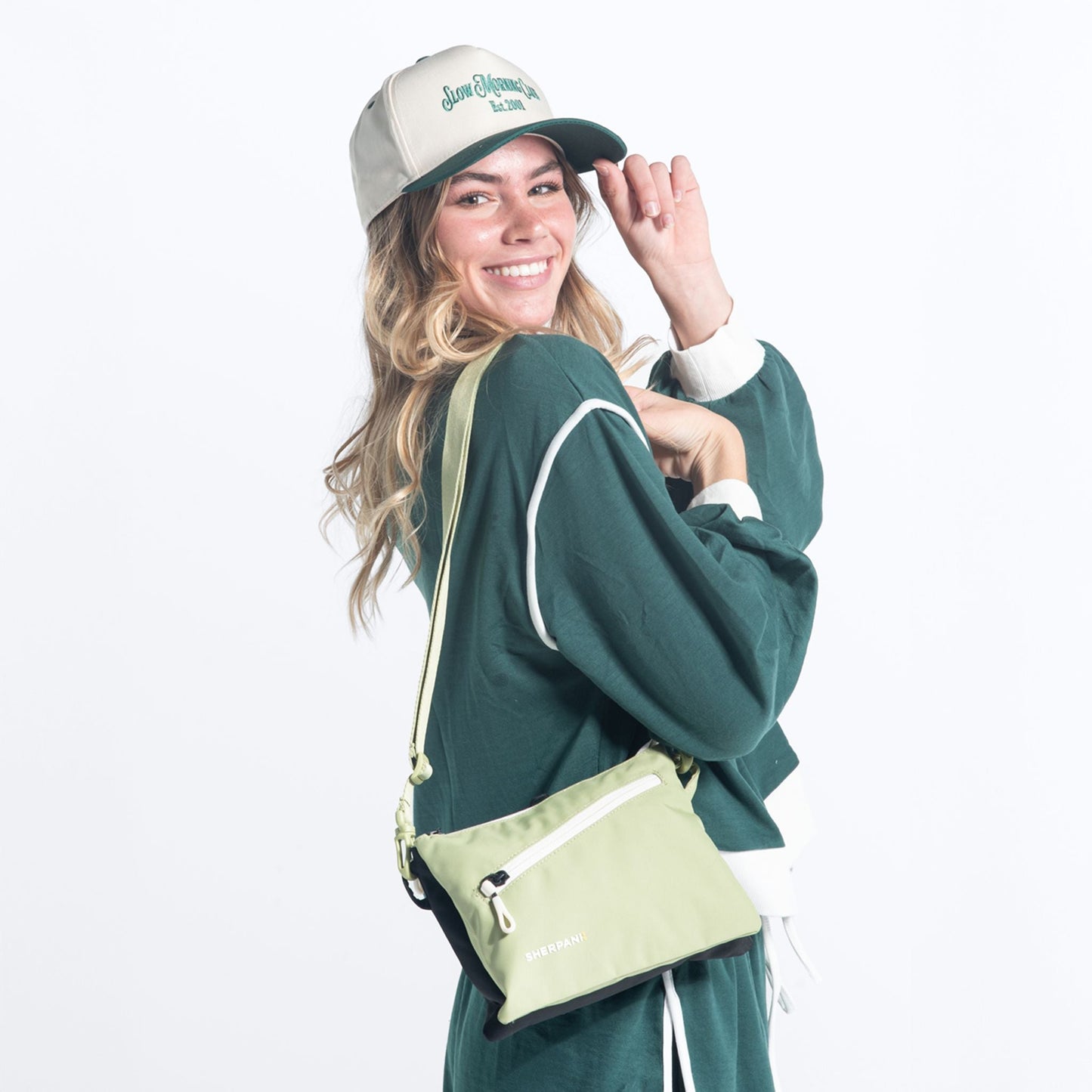 Zoom | Slim RFID Crossbody - Desert Pink