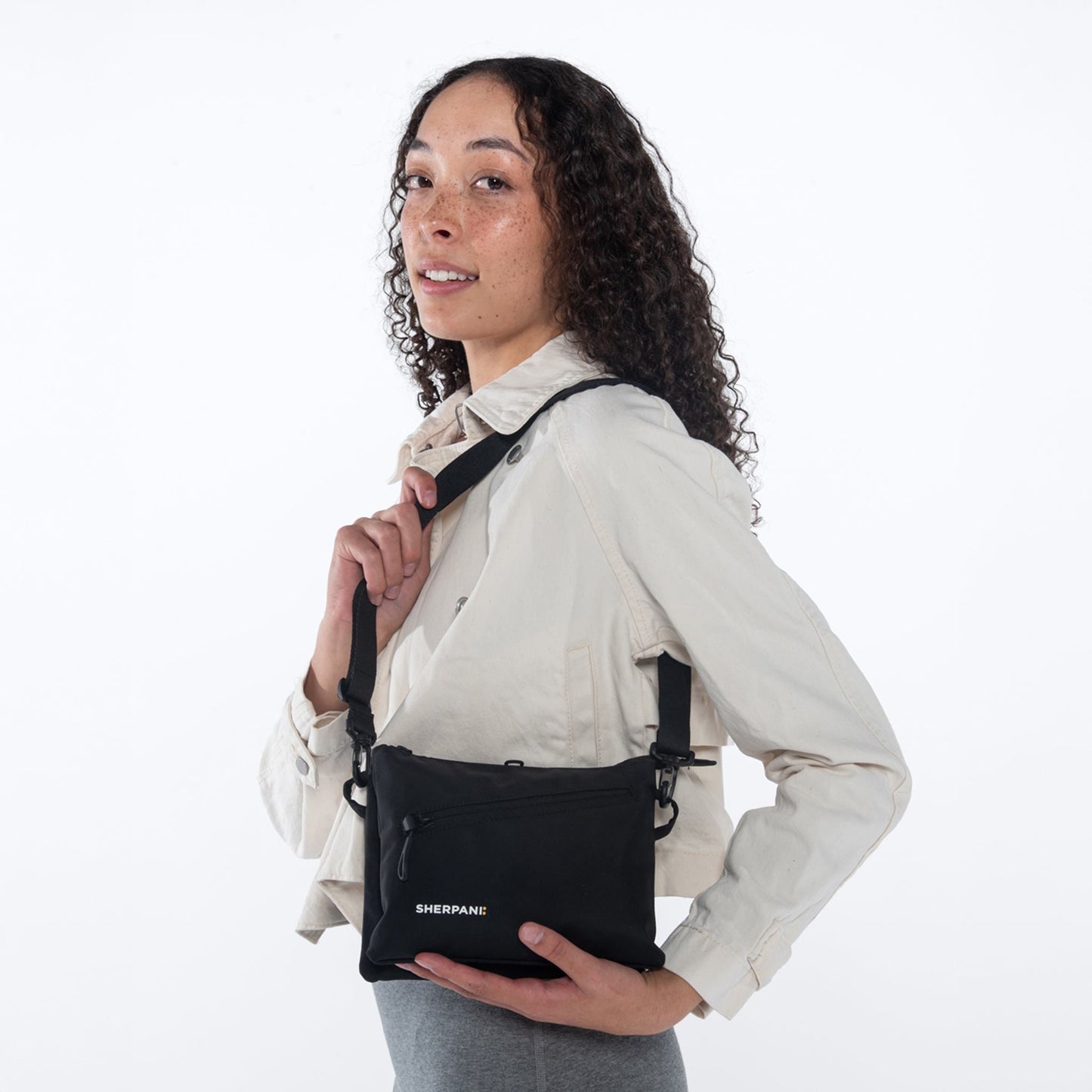 Zoom | Slim RFID Crossbody - Desert Pink