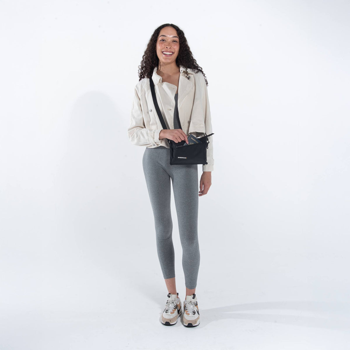 Zoom | Slim RFID Crossbody - Desert Pink