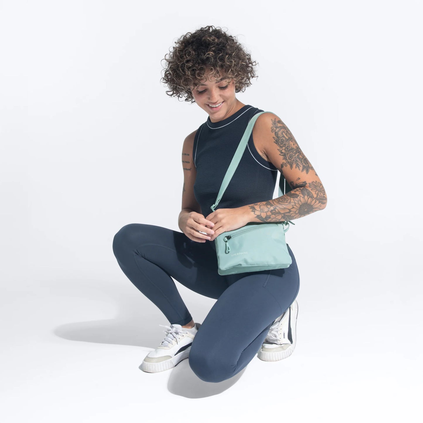 Zoom | Slim RFID Crossbody - Desert Pink