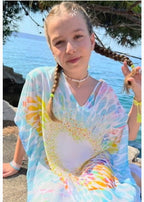 Sparkling Splash Poncho Swim Cover-up