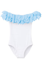 Polka Dot Petals White Swimsuit