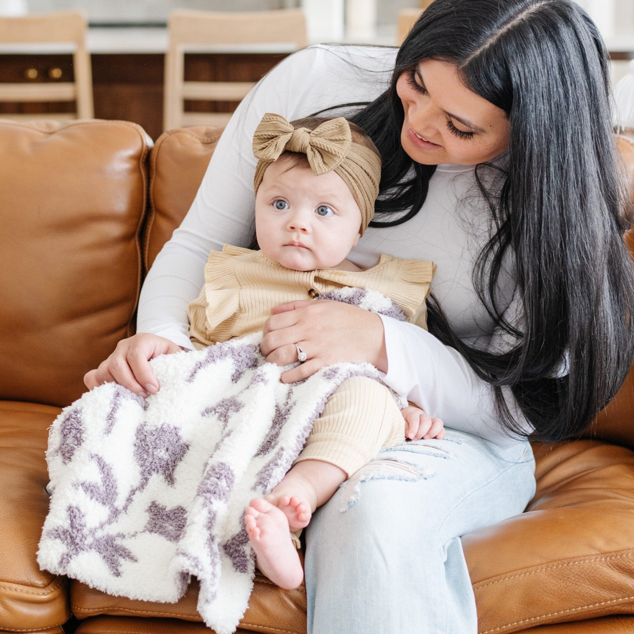 DOUBLE - LAYER BAMBONI® MINI BLANKETS - Blissfully Lavender BoutiqueSaranoni