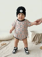 Short Sleeve Bubble Romper | Electric Drippy