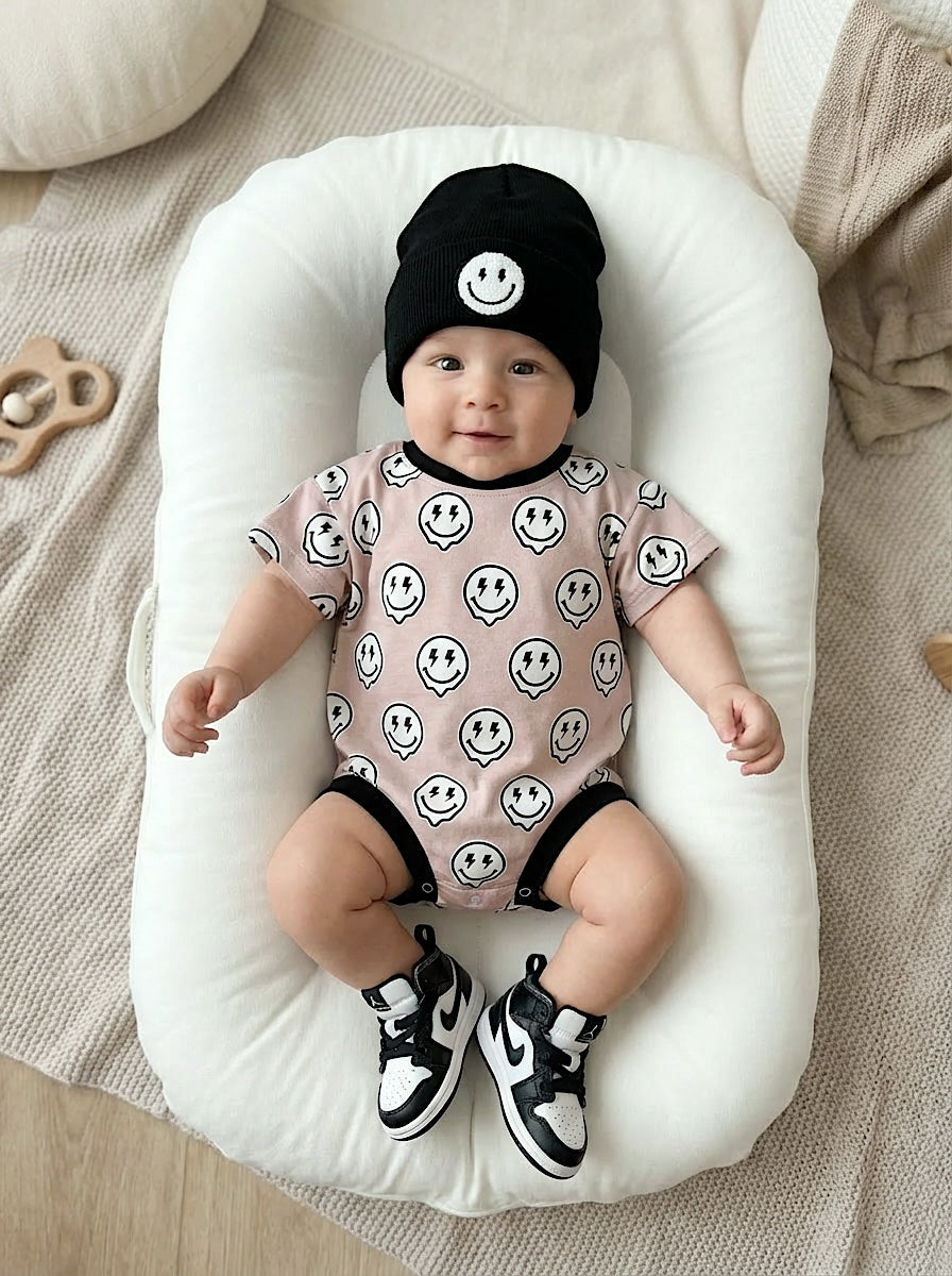 Short Sleeve Bubble Romper | Electric Drippy