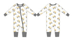 Dump Trucks Zipper Pajama - Blissfully Lavender BoutiqueBlush Lotus