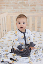 Dump Trucks Zipper Pajama - Blissfully Lavender BoutiqueBlush Lotus