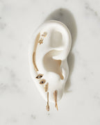 Diamond Mini Evil Eye Stud Earrings