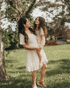 Eden Short Sleeve Dot Dress - Blissfully Lavender BoutiqueBailey's Blossoms