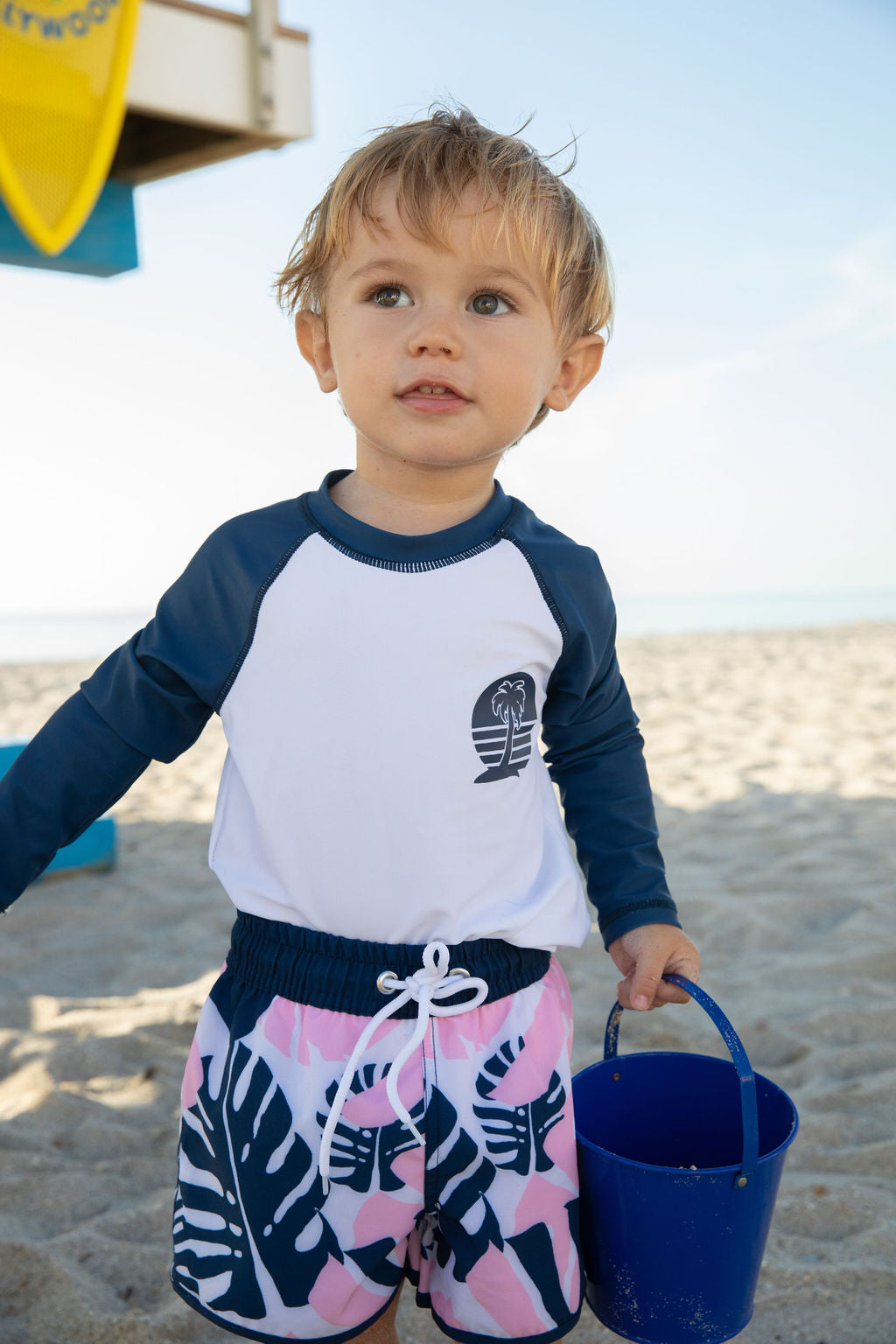 Sea Hawk Tropical Boys Swim Trunks