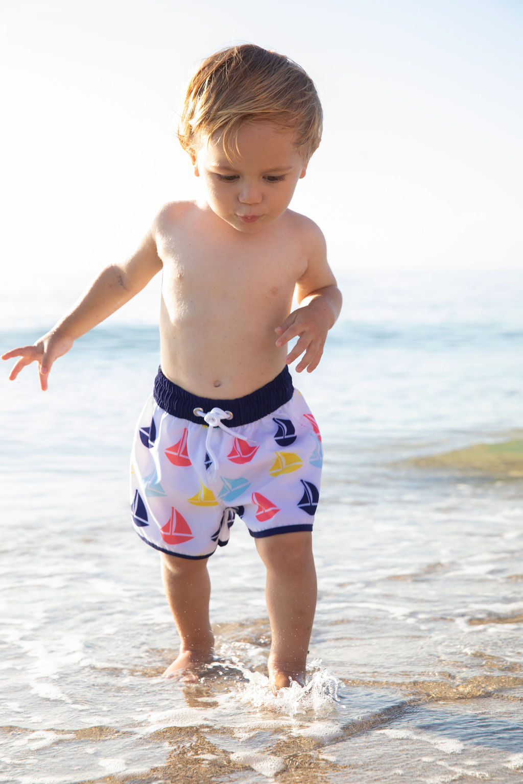 Bayberry Sailboat Boys Swim Trunks