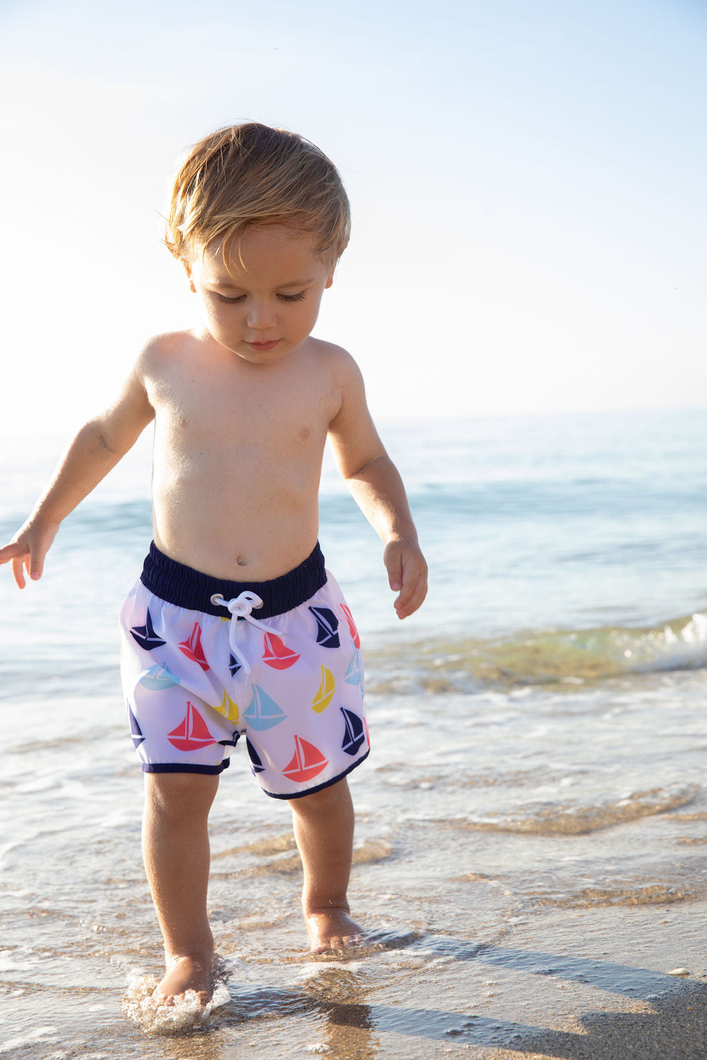 Bayberry Sailboat Boys Swim Trunks