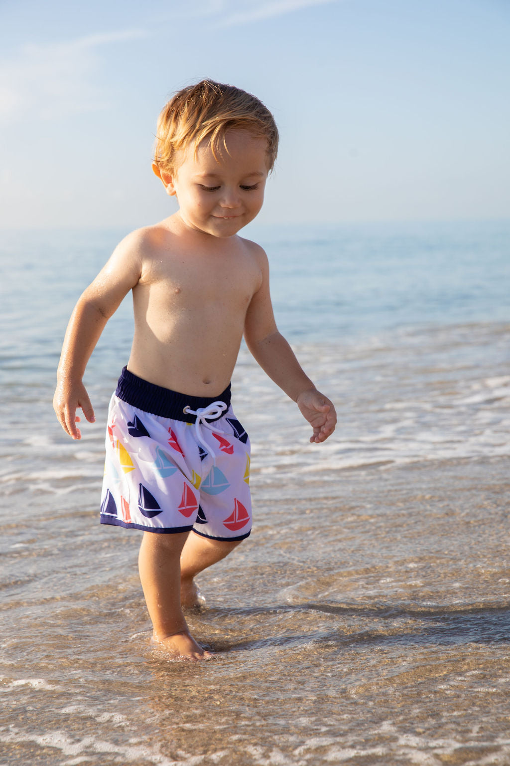 Bayberry Sailboat Boys Swim Trunks