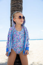 Girls Sandy Bloom Two Piece Swim Set