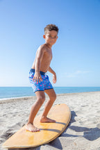 North Shore Boys Swim Trunks – Flamingo Print