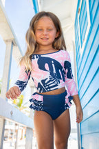 Capella Palms Rash Guard Two-Piece Swimsuit