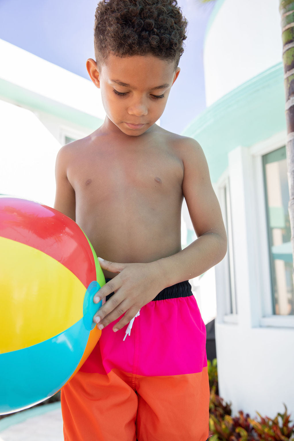 Boys Summer Heron Swim Trunks