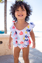 Crystal Lake Ruffle One-Piece Swimsuit