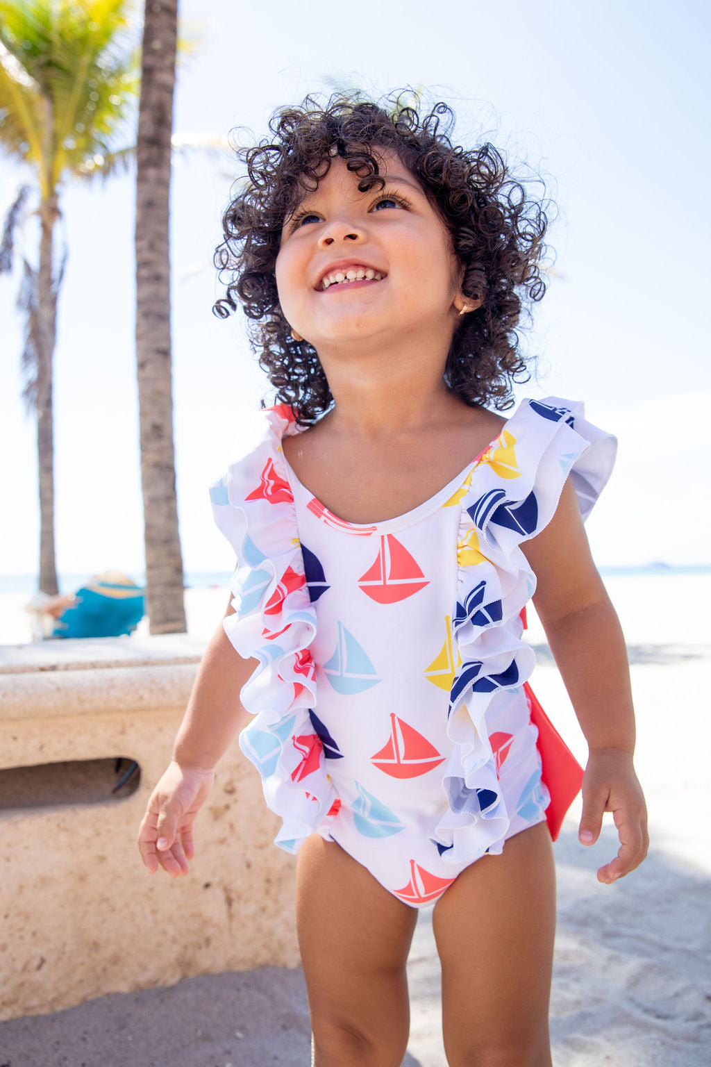 Crystal Lake Ruffle One-Piece Swimsuit