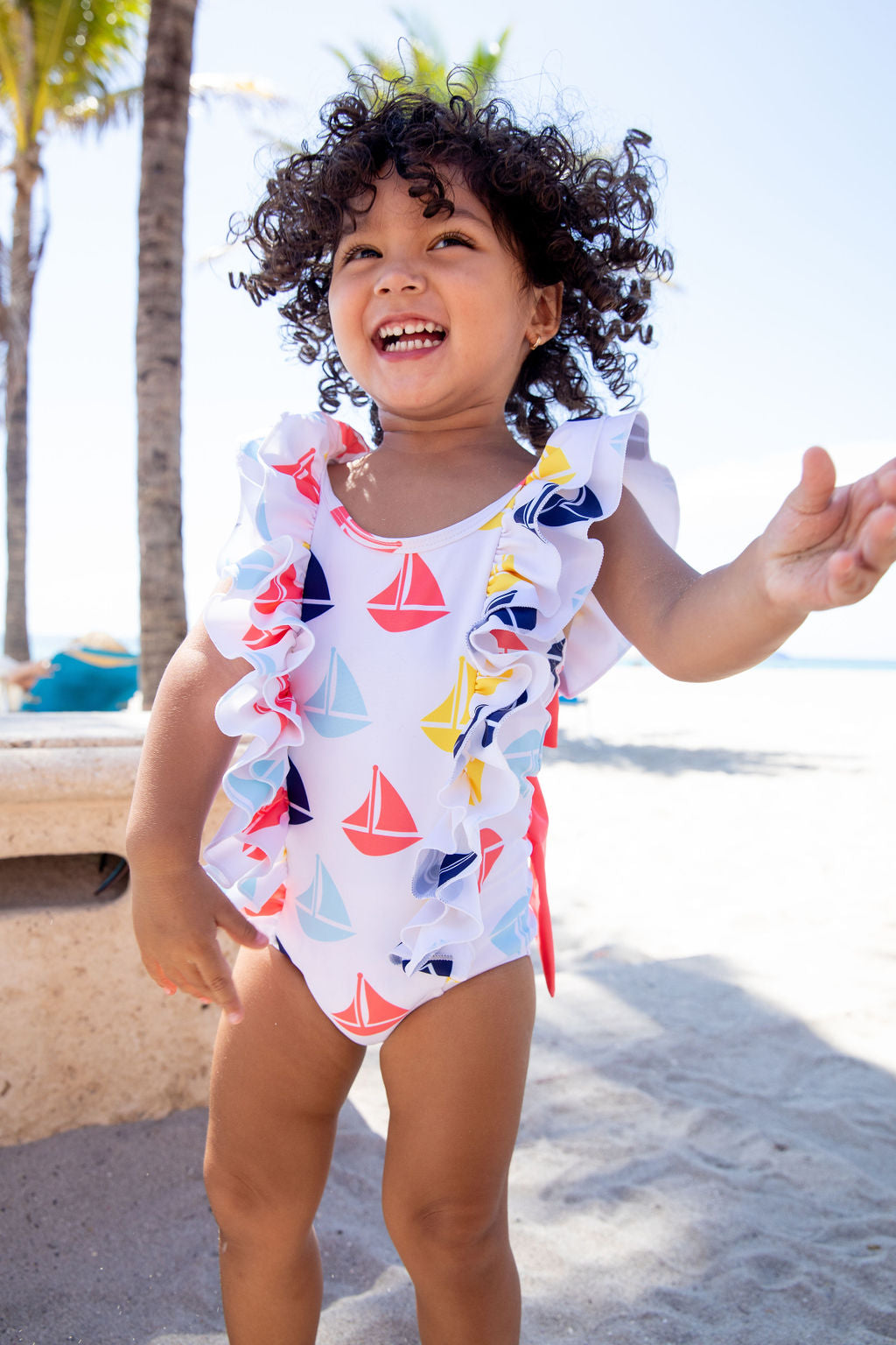 Crystal Lake Ruffle One-Piece Swimsuit