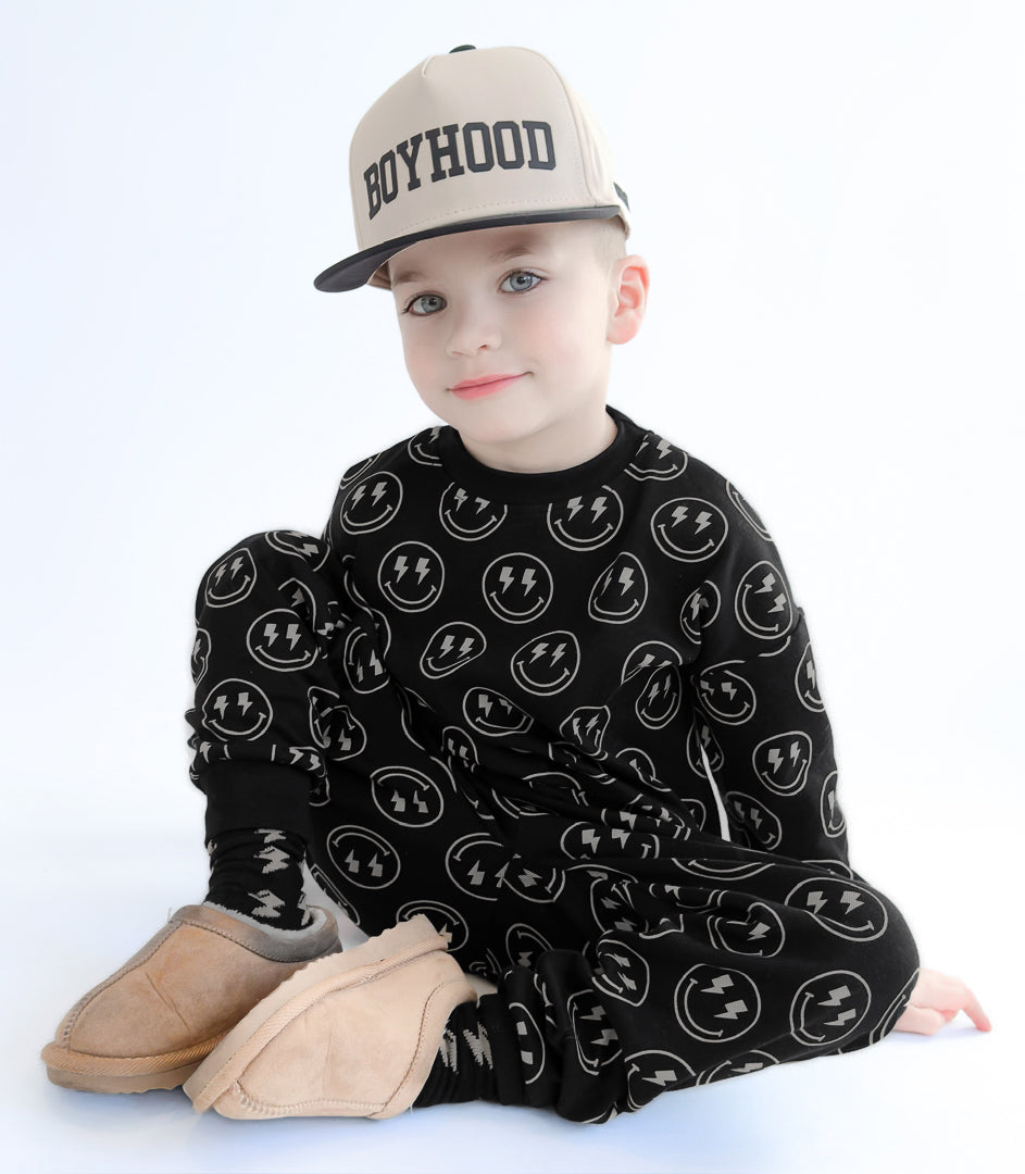 Boys Electric Smiley Jogger Set