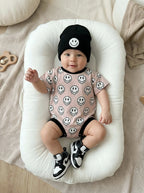 Short Sleeve Bubble Romper | Electric Drippy