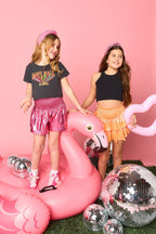 Eloise Preppy Pink Tween Shorts - Blissfully Lavender BoutiqueBuddyLove Clothing Label